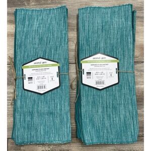 Now Designs Danica Placemats Set of 8‎ Second Spin Recycled Cotton Green